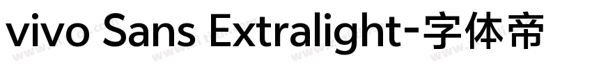 vivo Sans Extralight字体转换